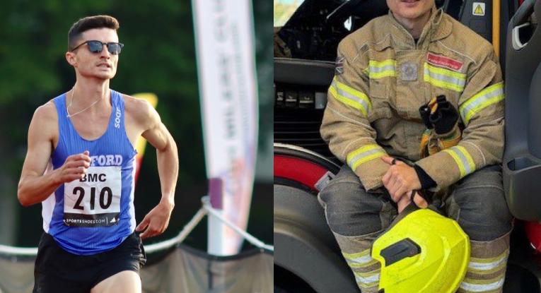 Jack Goodwin, runner and Firefighter at Kempston