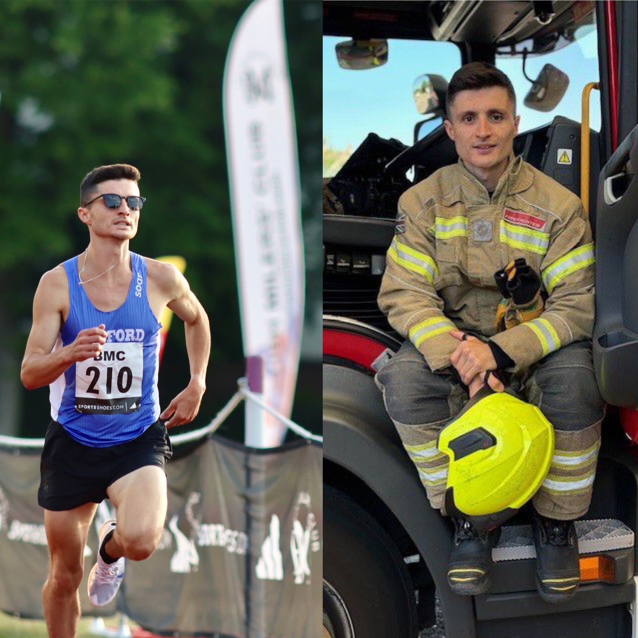 Jack Goodwin, runner and Firefighter at Kempston