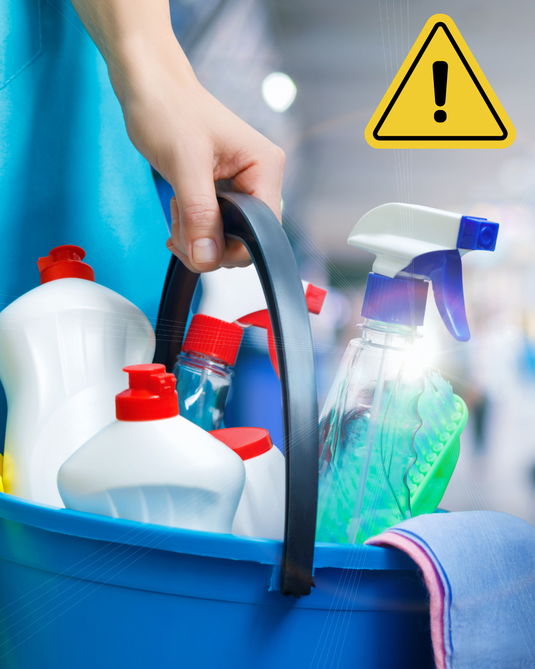 WARNING: Mixing household cleaners poses serious health risk