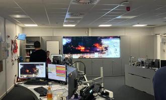 london luton airport fire