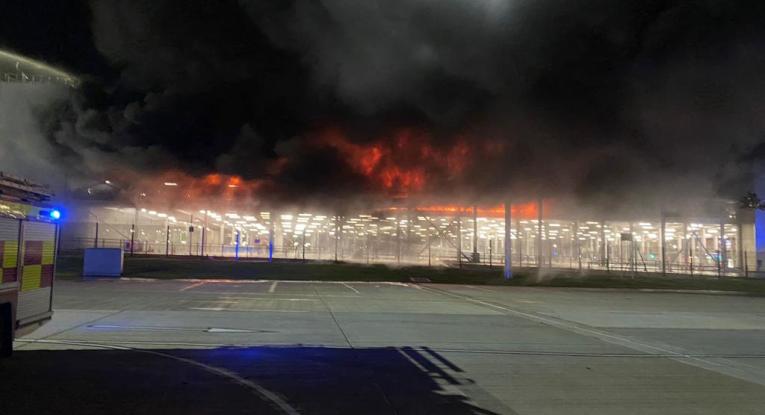 London Luton Airport Fire