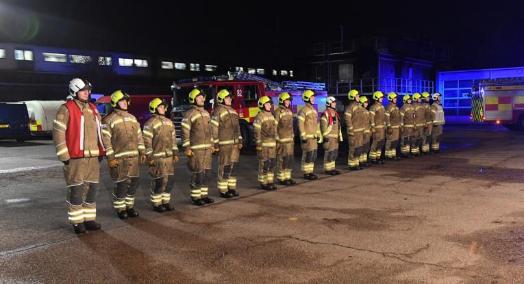 pass out on call firefighters